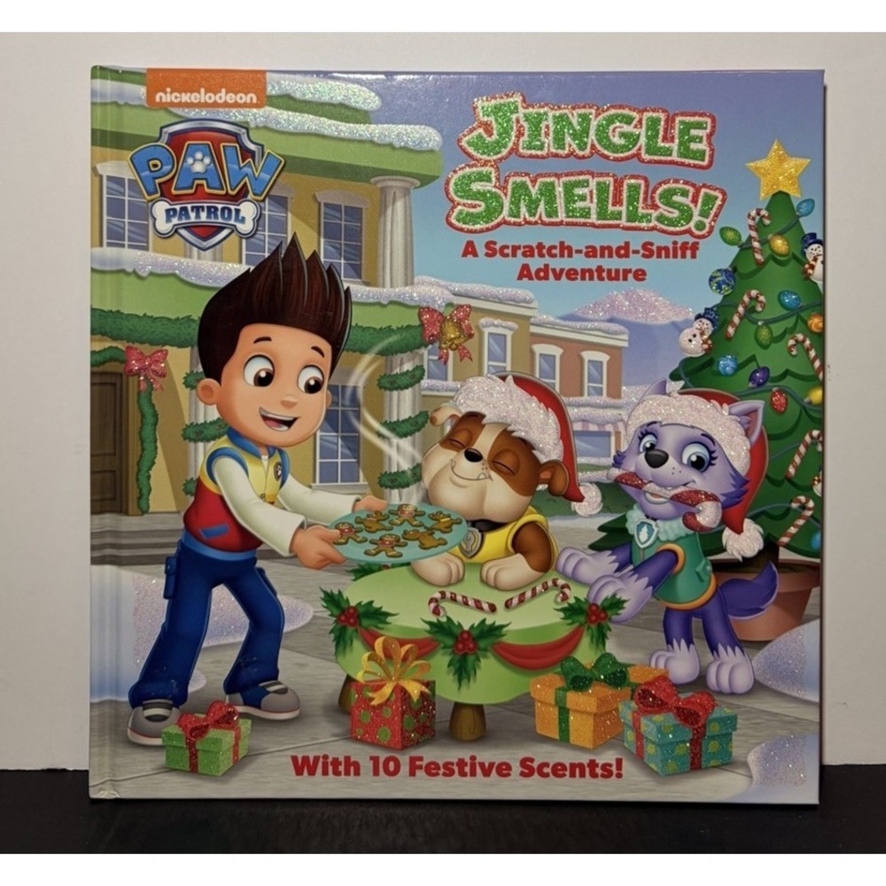 Jingle Smells!: A Scratch-and-Sniff Adventure, Paw Patrol (Hardcover) NEW